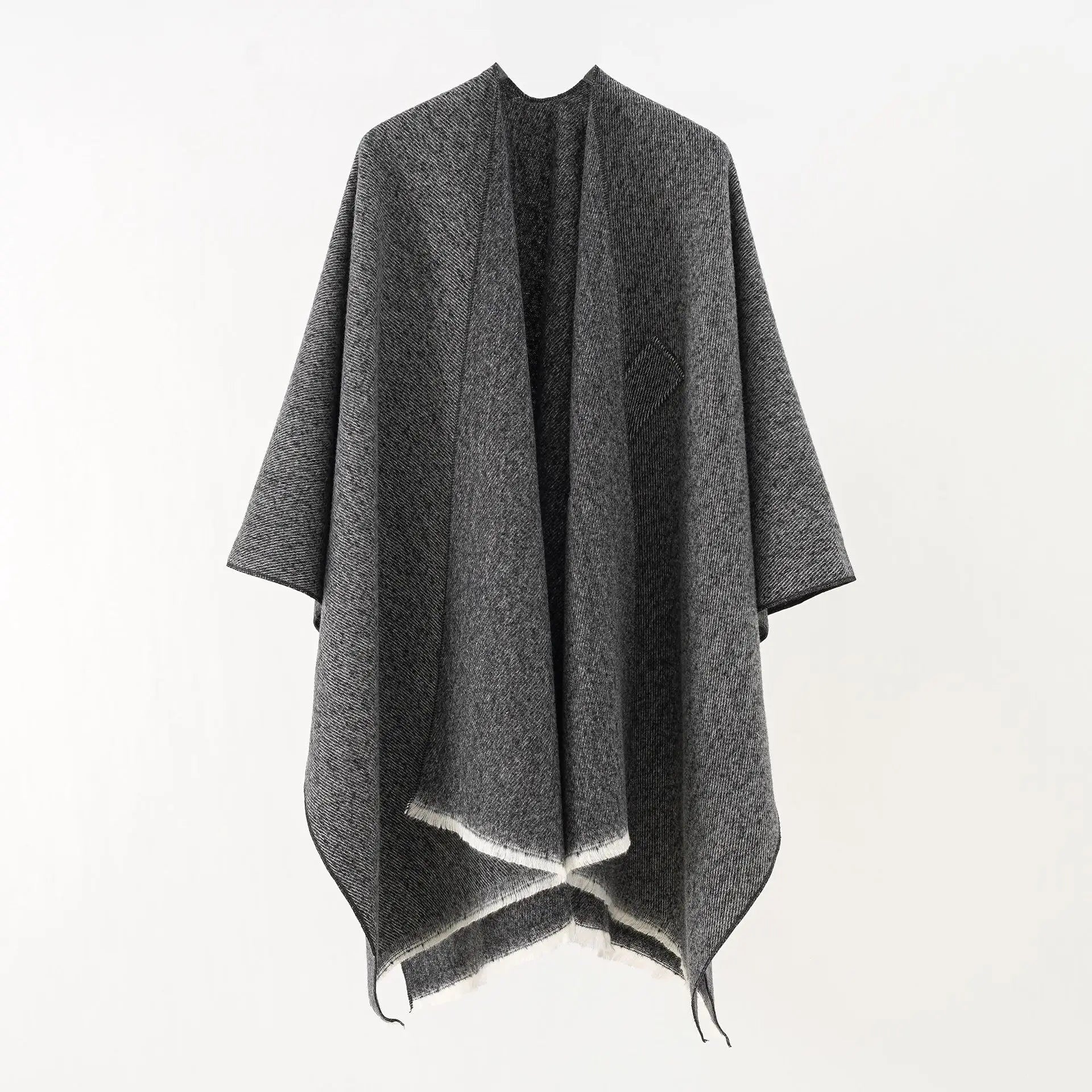 Elegancka Peleryna Damska Poncho do Stylizacji Miejskich