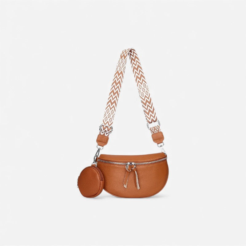 Torebka Damska Crossbody z Ozdobnym Paskiem Stylowa