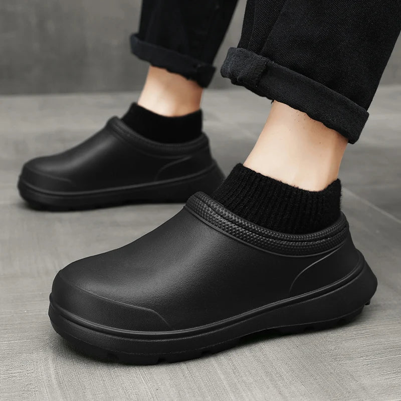 Wsuwane chodaki platforma antypoślizgowe lekkie wygodne buty