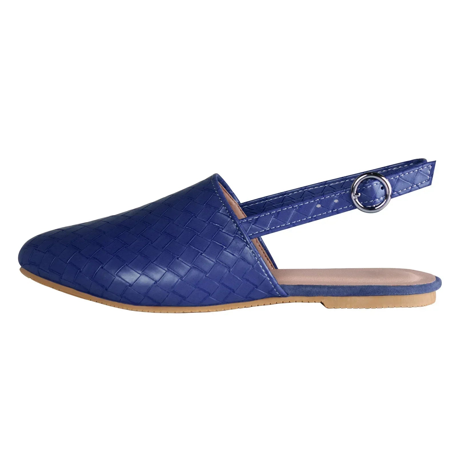 Eleganckie baleriny plecione lekkie wygodne buty slip on