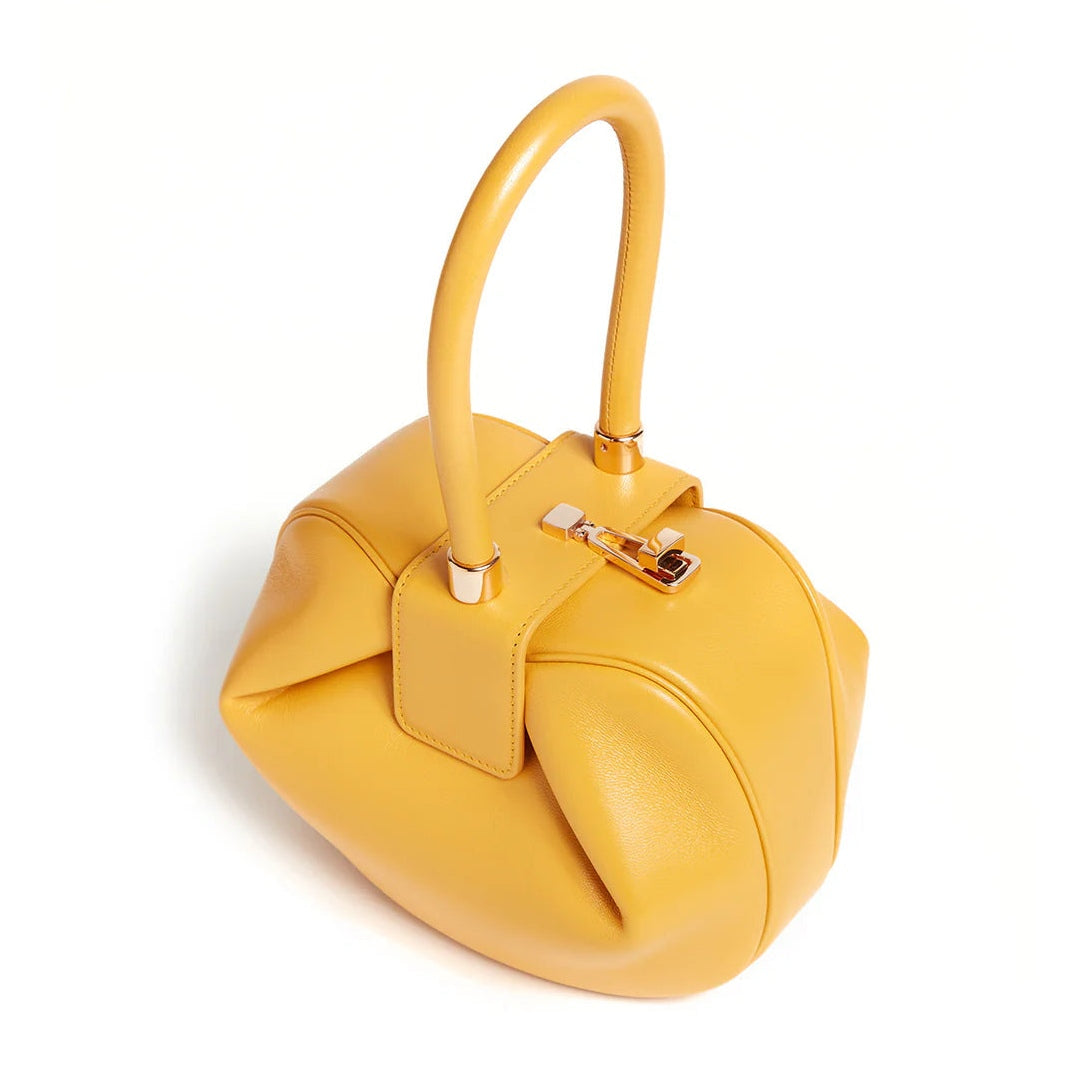 Elegancka torebka kuferek mini stylowa okrągła torba