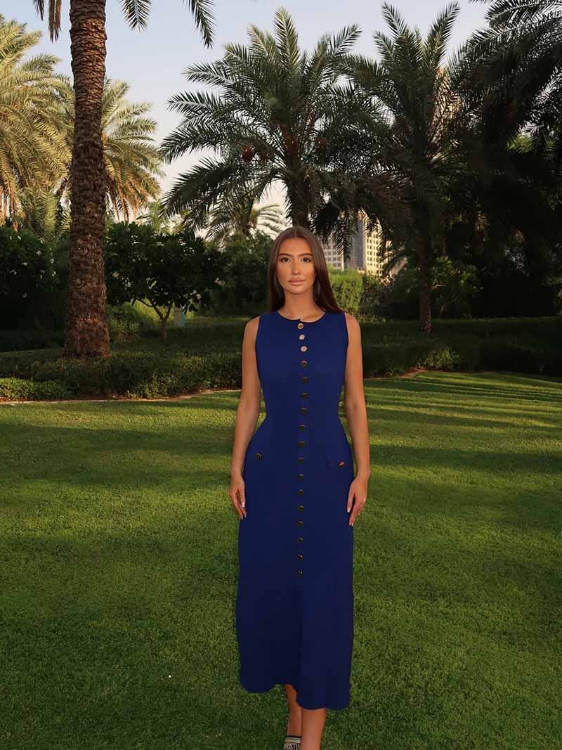Calivra | Elegancka sukienka maxi do ziemi