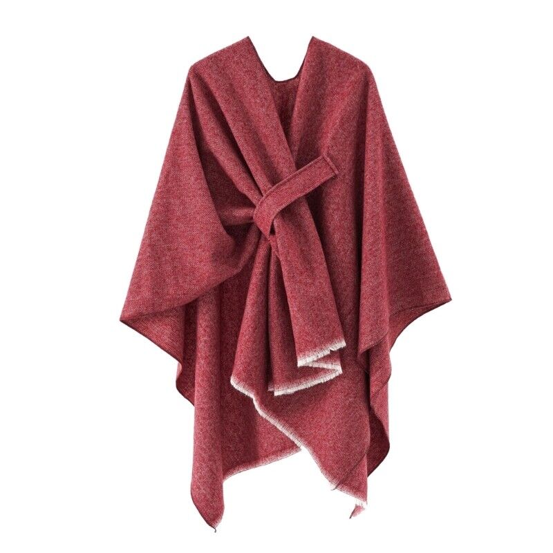 Elegancka Peleryna Damska Poncho do Stylizacji Miejskich