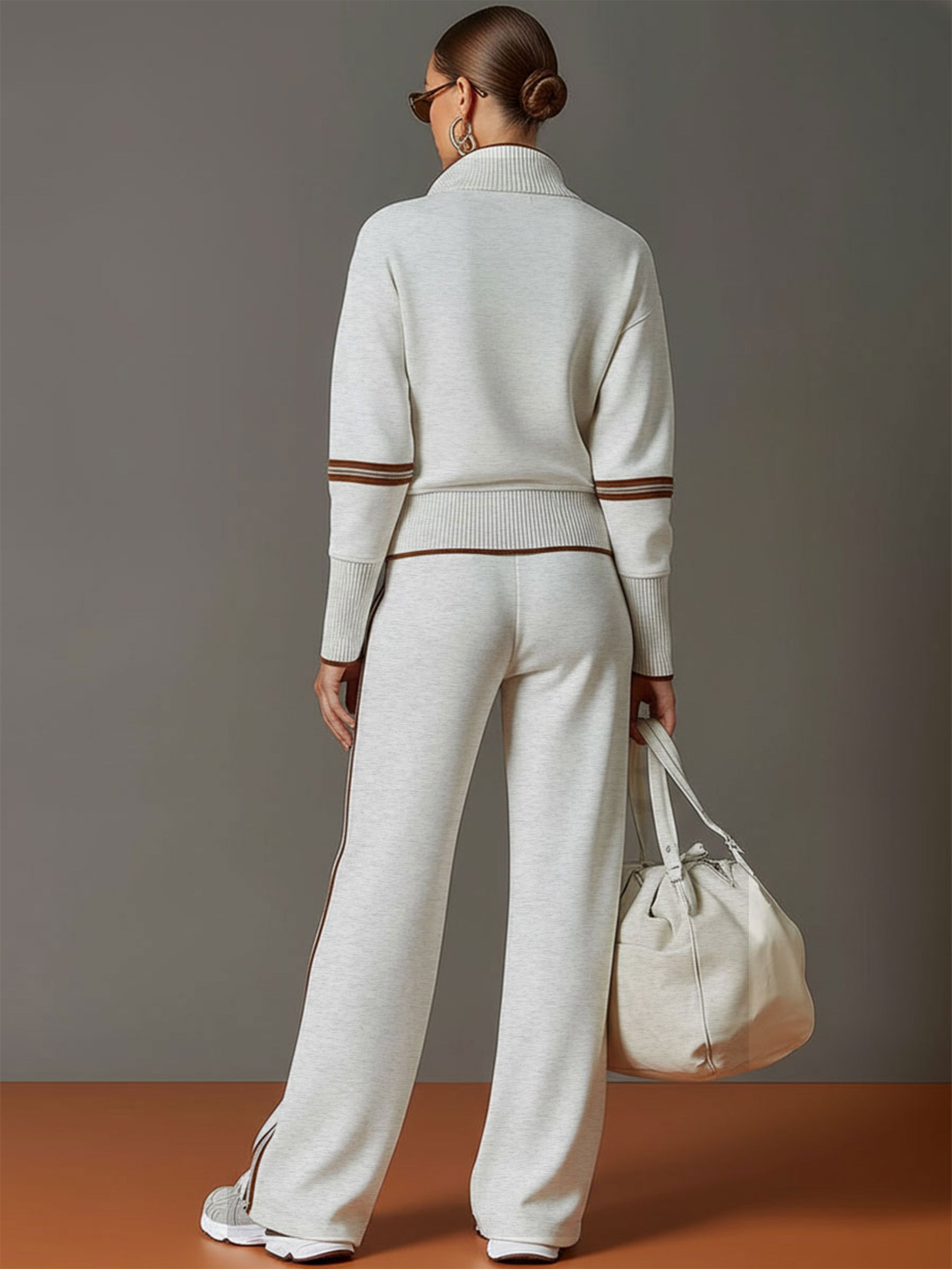 Damski komplet dresowy elegancki wygodny stylowy casual