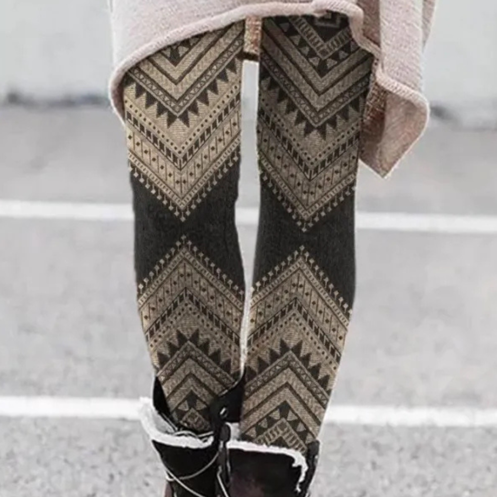 Legginsy Boho z Azteckim Wzorem