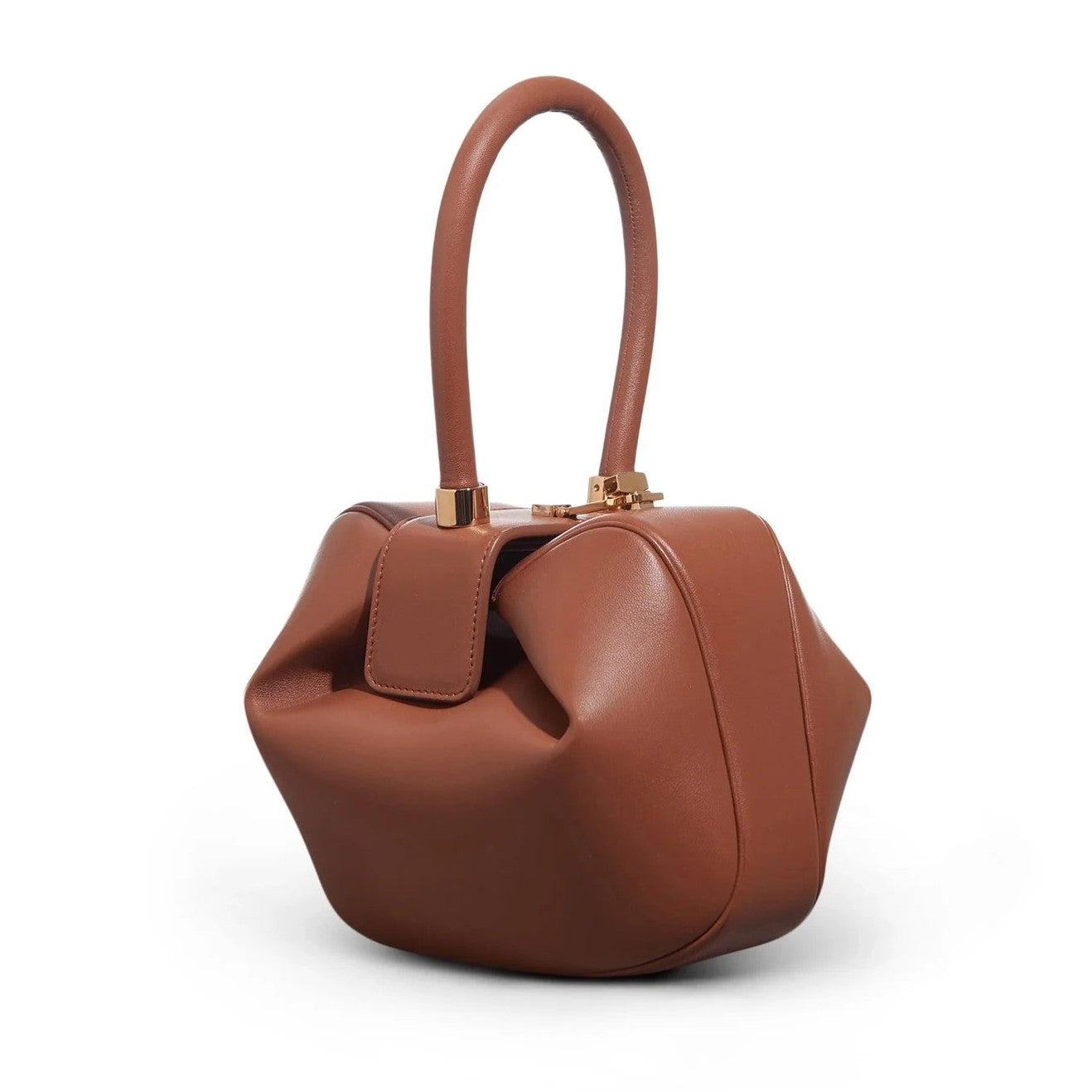 Elegancka torebka kuferek mini stylowa okrągła torba