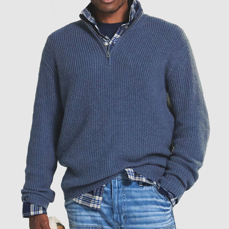 Męski Sweter V-Neck Klasyczny Styl i Komfort