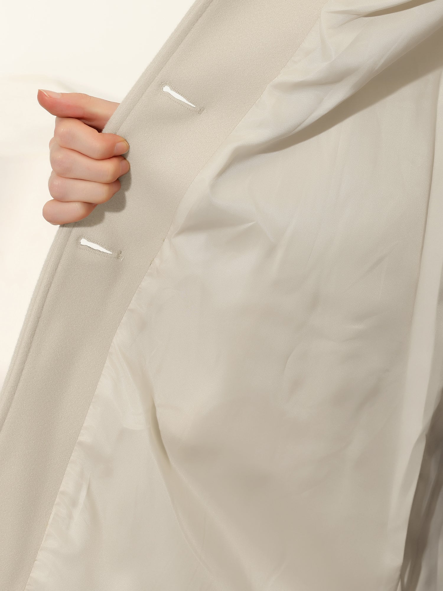 Damski Elegancki Płaszcz Przejściowy Dwurzędowy Klasyczny